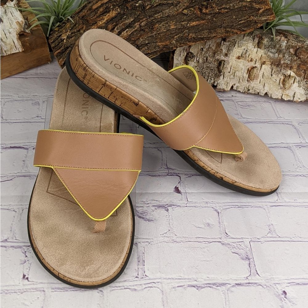 Vionic Jillian Toe Post Platform Sandal Flip Flops - image 1